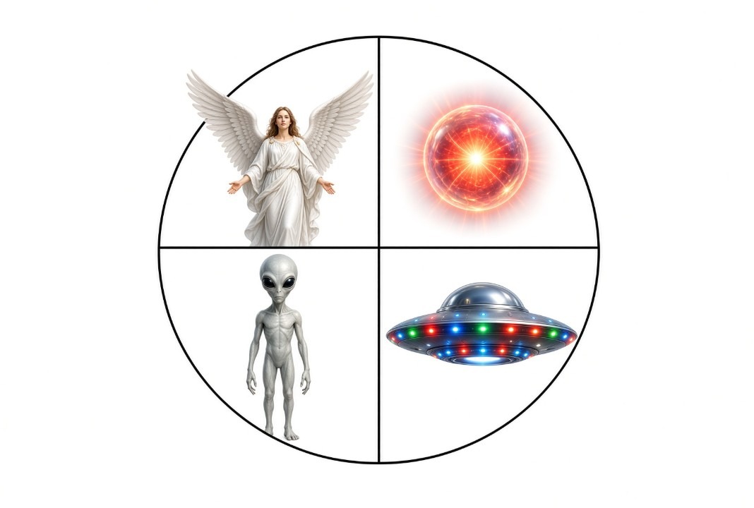 Your circle with four AI pictures